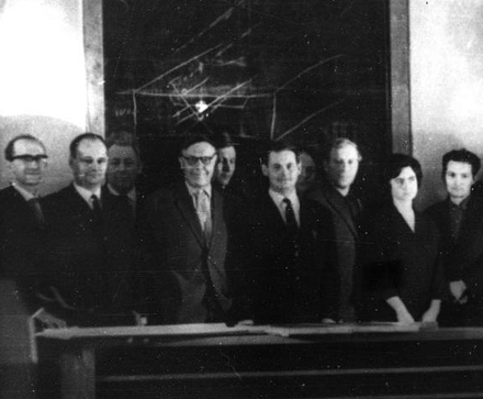 Участники Первого совещания по способу Степанова, Ленинград, 13 апреля 1967 г.